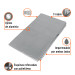 Lona de polietileno reforzada 3 x 4 m, gris, 180g/m2, TRUPER