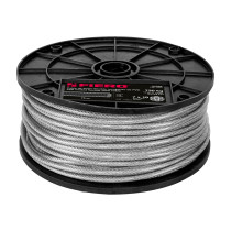 Metro cable flexible 1/8" acero 7x19 recubierto PVC, 75 m