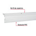 Guardapolvo automático 100 cm blanco, HERMEX