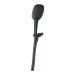 Regadera de teléfono con soporte, negro, FOSET RIVIERA