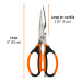 Tijera 8" multiusos, para cocina, acero inoxidable, TRUPER