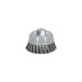 Carda copa 4" alambre trenzado grueso, Multi-rosca, TRUPER