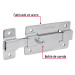 Pasador de barra plana 4" acabado cromo, HERMEX
