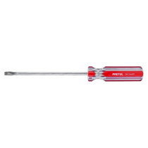 Desarmador plano 1/4 x 6" mango de PVC, PRETUL