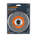 Carda alambre ondulado 6" x 3/4" para esmeril, TRUPER