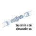 Cople inserción de latón 1/2" para manguera, FOSET