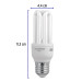 Lámpara triple T3 9 W luz de día en blíster, VOLTECK
