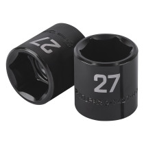 Dado de impacto de 27 mm, 6 puntas, cuadro 1/2", TRUPER