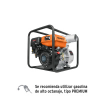 Motobomba autocebante 4"x4", gasolina 9HP, agrícola, TRUPER