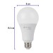 Lámpara de LED tipo bulbo A25 18 W, luz cálida, caja, Basic
