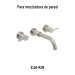 Juego manerales mezcladora de pared, lavabo, satín, ELEMENT
