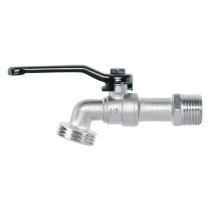 Llave de esfera de zinc 1/2", 110 g, s/adaptador, PRETUL