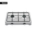 Parrilla de gas de sobreponer,2 quemadores, inox, FOSET AERO