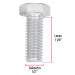 Bolsa con 40 tornillos 1/2" x 1-1/4" tipo máquina, FIERO