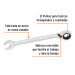 Llave combinada matraca reversible 15mmx198 mm largo, EXPERT