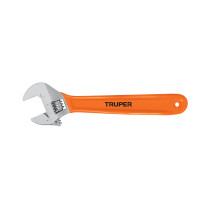 Llave ajustable (perico) 10" cromada, TRUPER