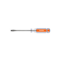 Desarmador plano 1/4" x 4" mango de acetato, TRUPER