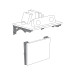 Ménsula plegable de acero blanca 6" x 12", FIERO