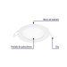 Luminario LED plafón 6W 6500K ultradelgado redondo, VOLTECK