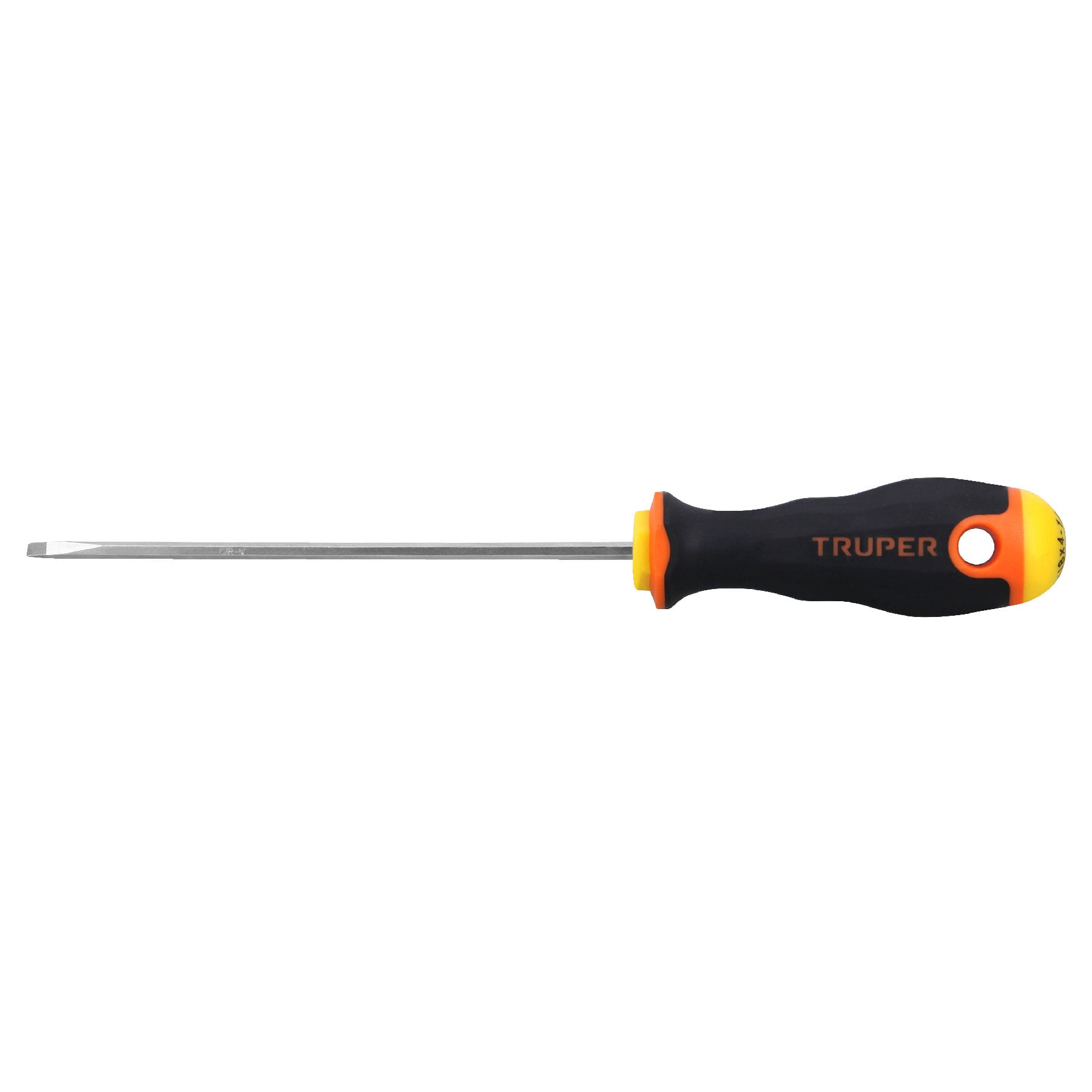 Desarmador cabinet 1/8" x 4-1/2" mango Comfort Grip, TRUPER