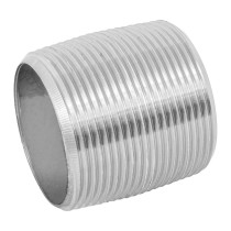 Niple de acero galvanizado 1-1/2" cuerda corrida, FOSET