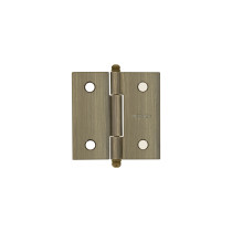 Bisagra cuadrada 2", latón antiguo, cabeza redonda, HERMEX