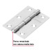 Bisagra rectangular 3" acero pulido, HERMEX