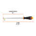 Desarmador cabinet 3/16" x 8" mango Comfort Grip, TRUPER