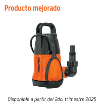 Bomba sumergible plástica, 3/4 HP para agua limpia, TRUPER