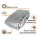 Lona de polietileno reforzada 12x17 m, gris, 180g/m2, TRUPER