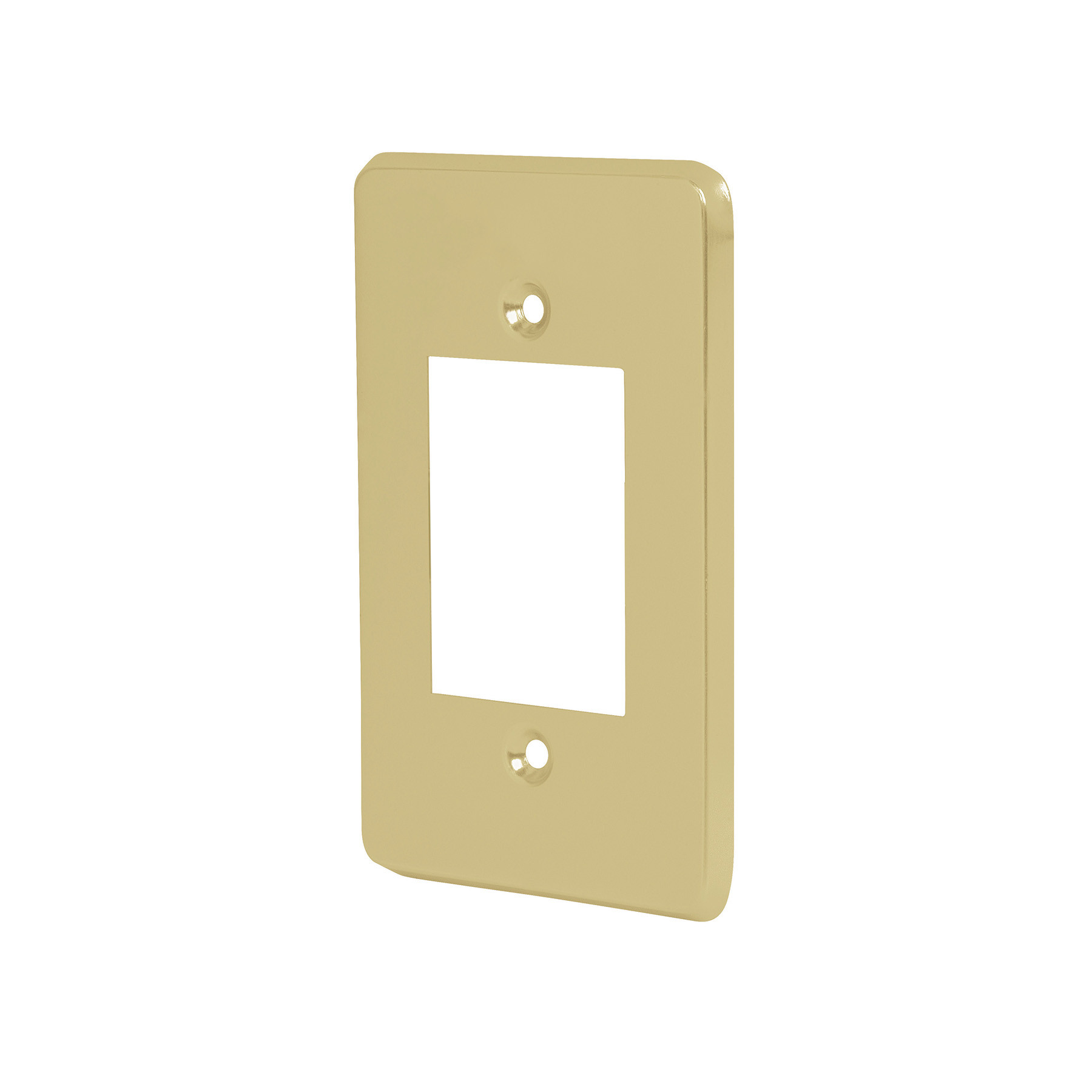 Placa 3 módulos, de aluminio, línea Económica, VOLTECK