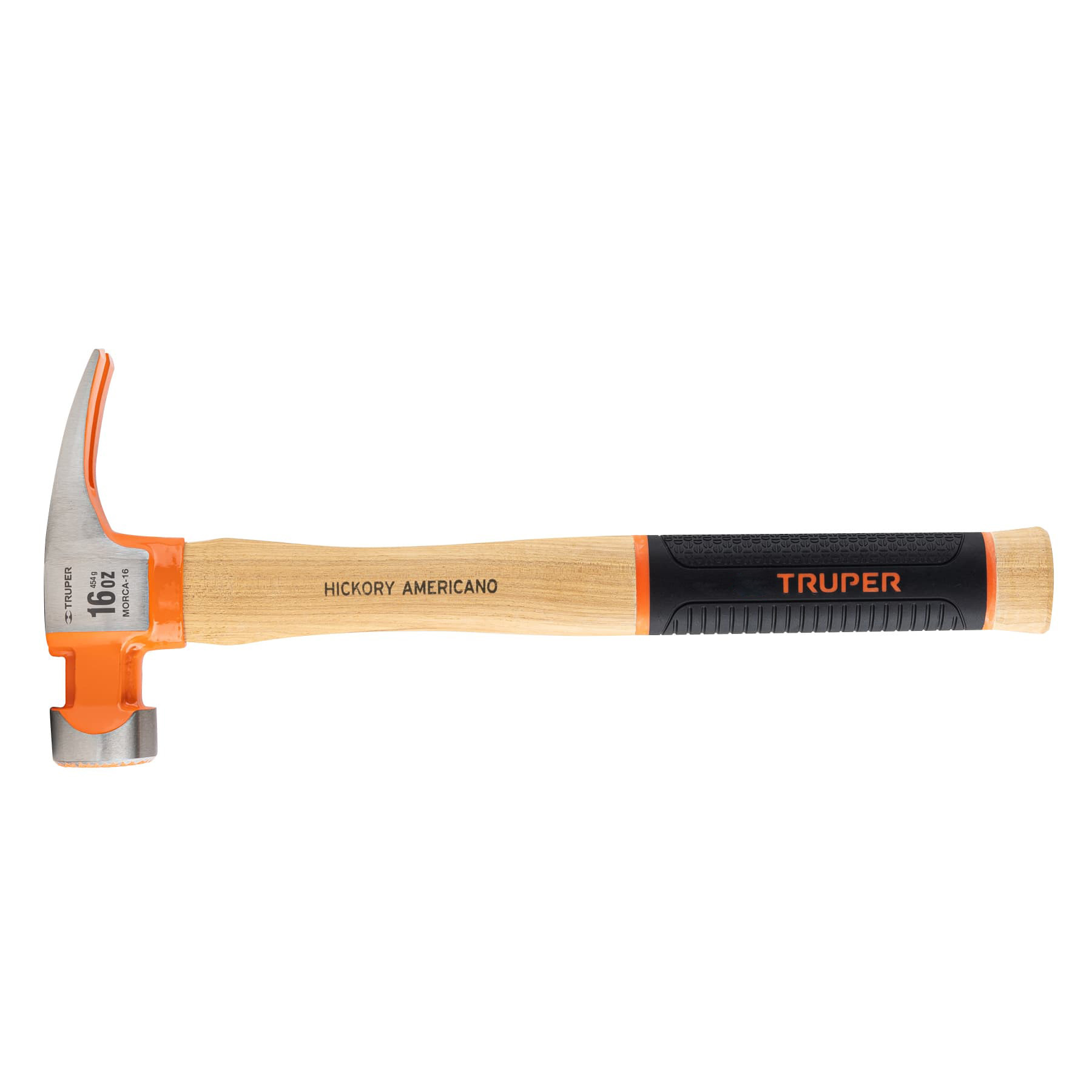 Martillo 16 oz uña recta tipo California Ripper, TRUPER Grip