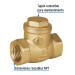 Válvula check horizontal de latón, 1/2", FOSET