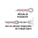 Bolsa c/40 nudos (perros) de hierro p/cable de 1/4", FIERO