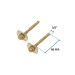 Bolsa con 2 pijas 1/4" x 66 mm para base de WC a piso, FOSET