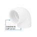 Codo 90° de PVC de 1-1/4", FOSET