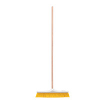 Cepillo para barrer cerda suave de 50 cm, bastón de madera