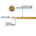 Manguera para gas, vinilo, 3/8" flare, 300 cm, FOSET