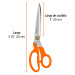 Tijera 9-1/2" para costura, de acero inoxidable, TRUPER