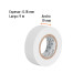 Cinta de aislar de 9 m x 19 mm, blanca, TRUPER