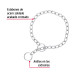 Collar de entrenamiento para perro, 55 cm, eslabón 3.5 mm