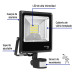 Reflector LED para exteriores 30W 6500K con sensor, VOLTECK