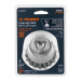 Carda copa 3" alambre trenzado fino, Multi-rosca, TRUPER