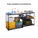 Estante metálico 5 repisas capacidad 60kg, 90x45x180, PRETUL
