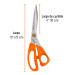 Tijera 10" para costura, de acero inoxidable, TRUPER