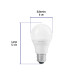 Foco LED 14W (100W) A19, 6500K blanca fría, 1500 lm, caja