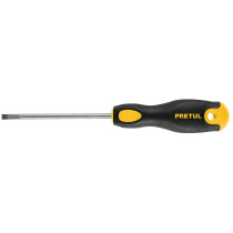 Desarmador cabinet 3/16 x 4" mango Comfort Grip, PRETUL