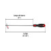Desarmador plano 3/8" x 12" mango Comfort Grip, PRETUL
