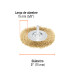 Carda circular 3" alambre fino para taladro, TRUPER