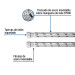 Manguera para boiler, acero inox. 1/2"H x 1/2"H, 150 cm